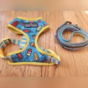 Like New Ice Pop Beast & Buckle Harness & Leash Size XS